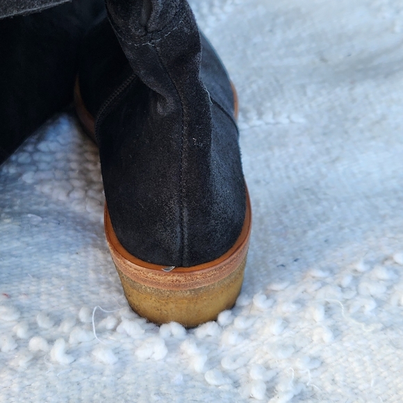 Free People banks-over-the-knee boots black suede size 6.5 - Picture 11 of 11